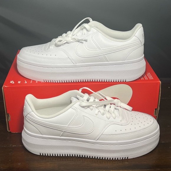 Nike Shoes - Nike Women Platform Court Vision Alta LTR White/White-White size 11.5 DM0113-100